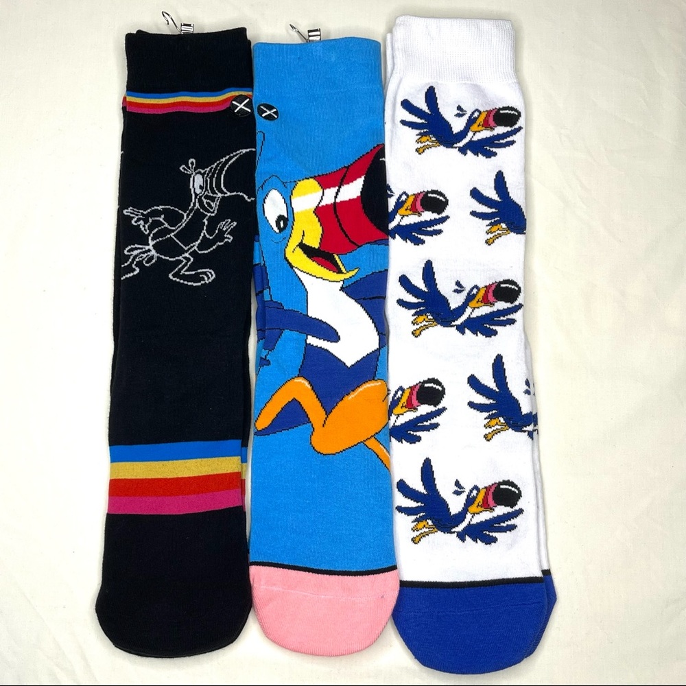 3 Pairs of Toucan Sam socks